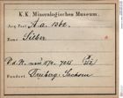 Etiketten zu Silber (NHMW-MIN-Aa1362)